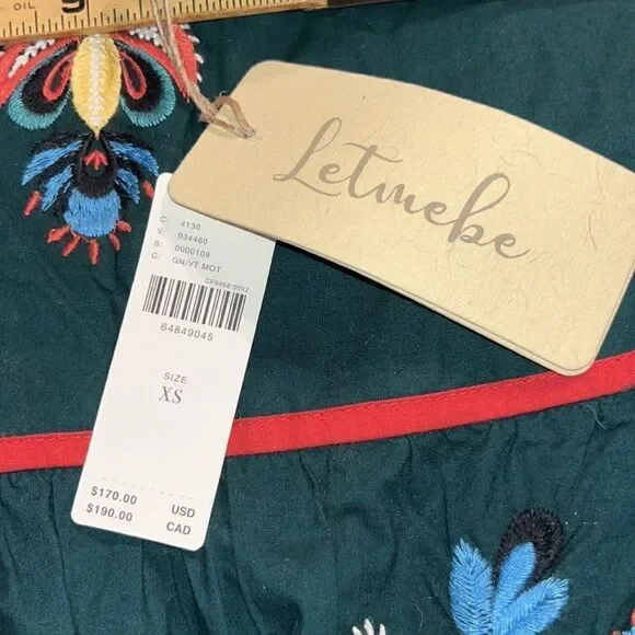 Anthropologie Let Me Be Embroidered Tunic Dress NWT -  threedaughtersproperties.com